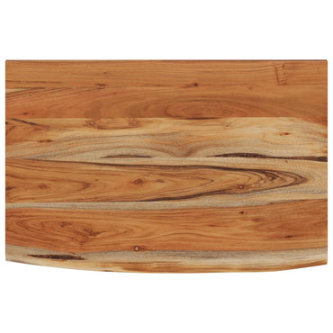 vidaXL Wandregal 50x30x2,5 cm Rechteckig Massivholz Akazie Baumkante