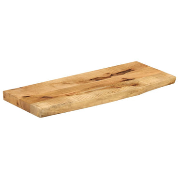vidaXL Plateau de table 70x20x2,5 cm, bois de manguier massif brut, bords naturels