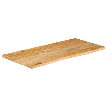 vidaXL Tischplatte mit Baumkante 110x60x3,8 cm Massivholz Mango