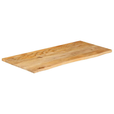 vidaXL Tischplatte mit Baumkante 120x60x3,8 cm Massivholz Mango