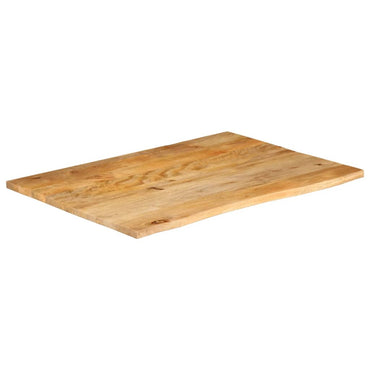 vidaXL Plateau de table à bord naturel 110x80x3,8 cm Bois de manguier massif