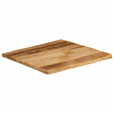 vidaXL Tischplatte mit Baumkante 40x40x3,8 cm Raues Mango Massivholz
