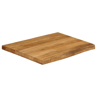 vidaXL Tischplatte mit Baumkante 40x40x3,8 cm Massivholz Mango