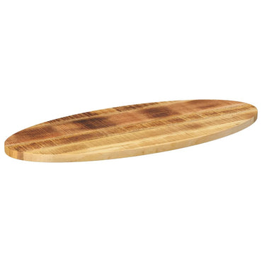 vidaXL Tischplatte 140x50x2,5 cm Oval Massivholz Mango