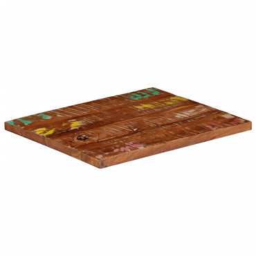 vidaXL Plateau de table 60x50x3,8 cm Rectangulaire Bois de récupération massif