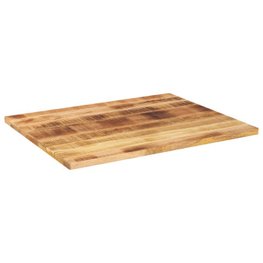 vidaXL Tischplatte 100x80x2,5 cm Rechteckig Raues Massivholz Mango