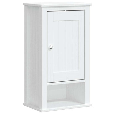 vidaXL Bad-Wandschrank BERG Weiß 40x27x71,5 cm Massivholz Kiefer