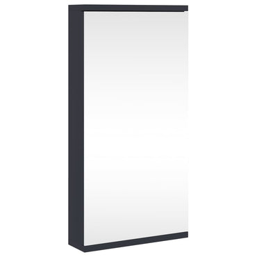 vidaXL Eck-Spiegelschrank Grau 30x24x60 cm