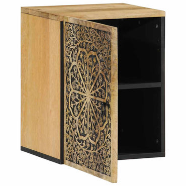 vidaXL Bad-Wandschrank 38x33x48 cm Massivholz Mango