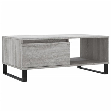 vidaXL Table basse gris sonoma 90x50x36,5 cm en bois d'ingénierie