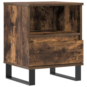vidaXL Nachttisch Räuchereiche 40x35x50 cm Holzwerkstoff