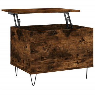 vidaXL Table basse chêne fumé 60x44,5x45 cm bois d'ingénierie