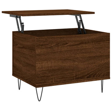 vidaXL Table basse aspect chêne marron 60x44,5x45 cm Aggloméré