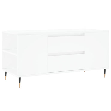 vidaXL Table basse Blanc 102x44,5x50 cm Bois d'ingénierie
