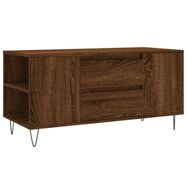 vidaXL Table basse marron aspect chêne 102x44,5x50 cm Bois d'ingénierie