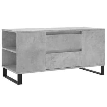 vidaXL Table basse gris béton 102x44,5x50 cm Aggloméré