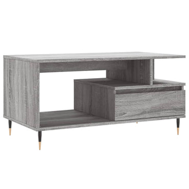 vidaXL Table basse gris sonoma 90x49x45 cm Aggloméré