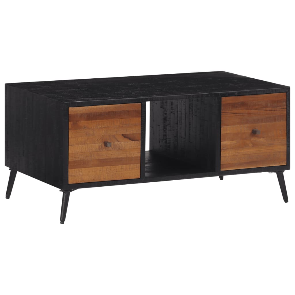 vidaXL Couchtisch 90x50x41 cm Recyceltes Massivholz Teak