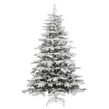 vidaXL Künstlicher Weihnachtsbaum Klappbar Beschneit 240 cm