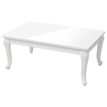 vidaXL Couchtisch Hochglanz-Weiß 100x50x42 cm Holzwerkstoff