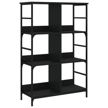 vidaXL Bücherregal Schwarz 78,5x33x117,5 cm Holzwerkstoff