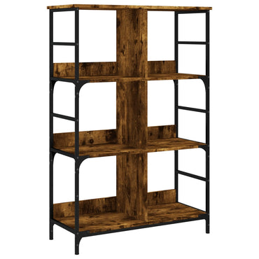 vidaXL Bücherregal Räuchereiche 78,5x33x117,5 cm Holzwerkstoff