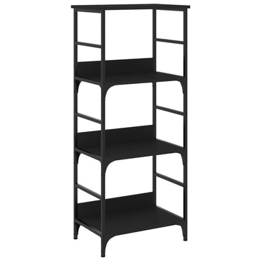 vidaXL Bücherregal Schwarz 50x33x117,5 cm Holzwerkstoff