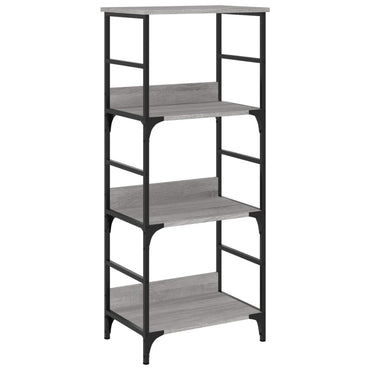 vidaXL Bücherregal Grau Sonoma 50x33x117,5 cm Holzwerkstoff