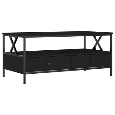 vidaXL Couchtisch Schwarz 100x51x45 cm Holzwerkstoff