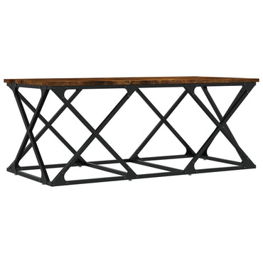 vidaXL Table basse chêne fumé 100x49x40 cm Bois d'ingénierie