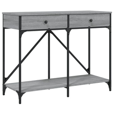 vidaXL Console Gris Sonoma 100x39x78,5 cm Aggloméré