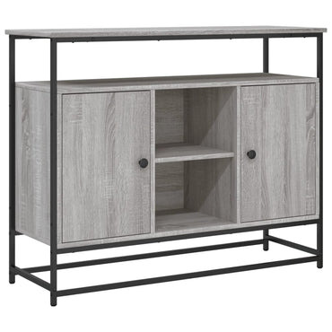 vidaXL Sideboard Grau Sonoma 100x35x80 cm Holzwerkstoff