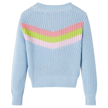 Pull enfant tricoté bleu 116