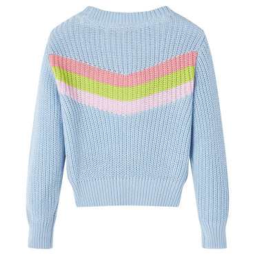 Kinderpullover Gestrickt Blau 128