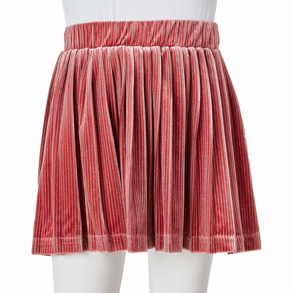 Jupe plissée enfant rose moyen 104