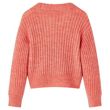 Gilet en tricot pour enfant Rose moyen 140