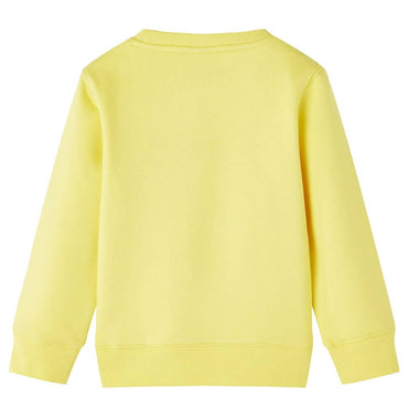 Kinder-Sweatshirt Hellgelb 116