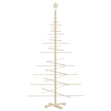 vidaXL Weihnachtsbaum Holz zum Schmücken 180 cm Massivholz Kiefer