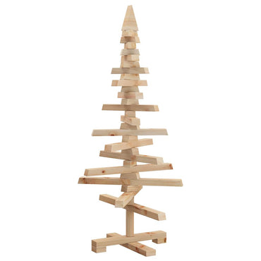 vidaXL Weihnachtsbaum Holz zum Schmücken 90 cm Massivholz Kiefer