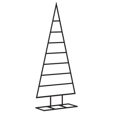 vidaXL Metall-Weihnachtsbaum für Dekorationen Schwarz 125 cm