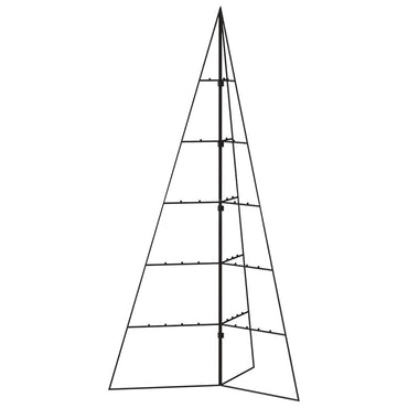 vidaXL Metall-Weihnachtsbaum für Dekorationen Schwarz 100 cm