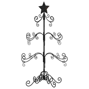vidaXL Metall-Weihnachtsbaum für Dekorationen Schwarz 90 cm