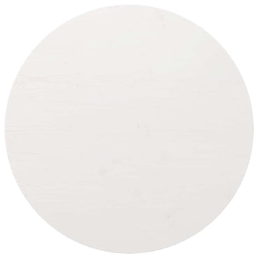 vidaXL Tischplatte Rund Weiß Ø80x3 cm Massivholz Kiefer