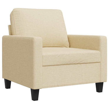 vidaXL Sessel Creme 60 cm Stoff