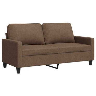 vidaXL Canapé 2 places marron 140 cm en tissu