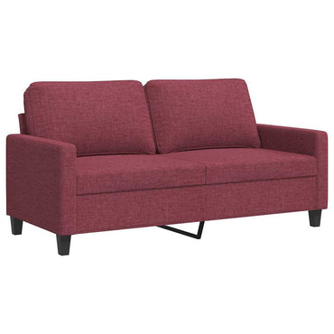 vidaXL Canapé 2 places rouge bordeaux 140 cm en tissu
