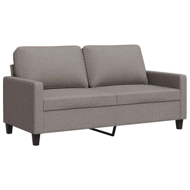 vidaXL Canapé 2 places en tissu taupe 140 cm