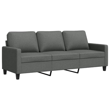 vidaXL 3-Sitzer-Sofa Dunkelgrau 180 cm Stoff