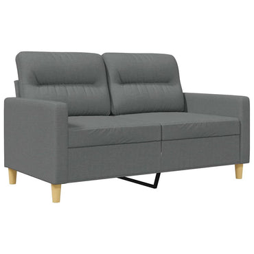 vidaXL 2-Sitzer-Sofa Dunkelgrau 120 cm Stoff