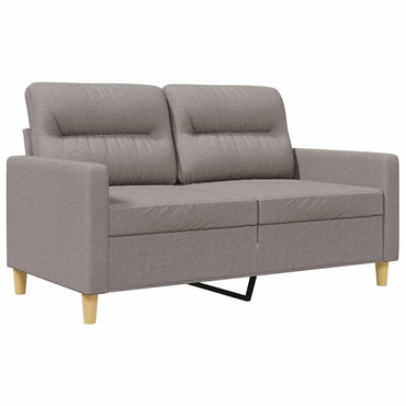 vidaXL 2-Sitzer-Sofa Taupe 120 cm Stoff
